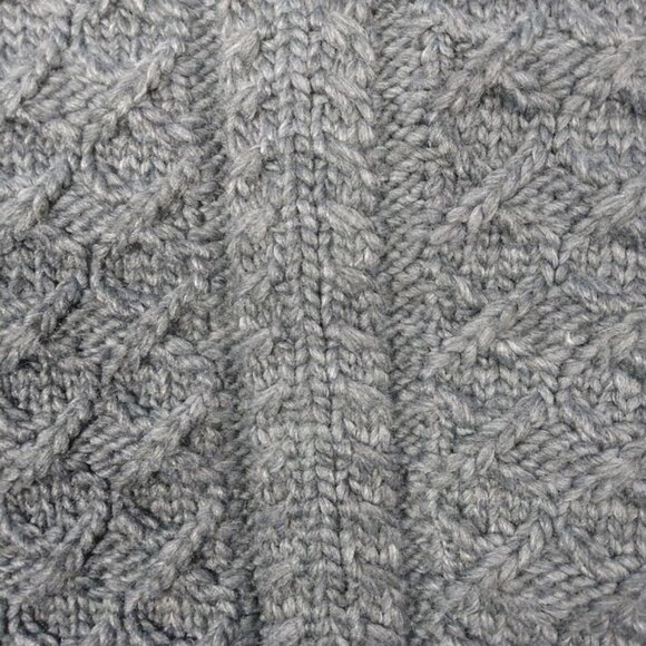 GAP Chunky Cable Knit Neck Warmer Charcoal Gray Fall Winter Cozy - Picture 5 of 6